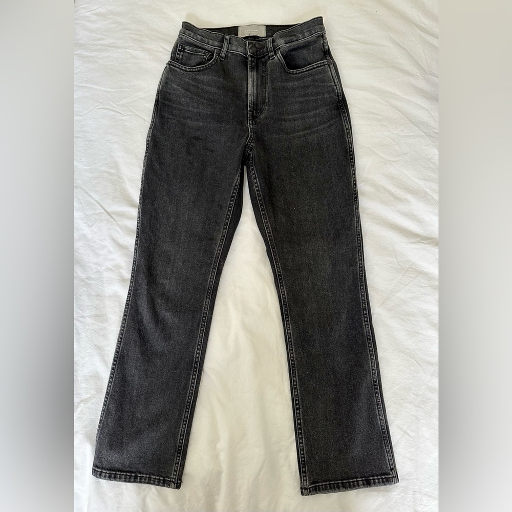 Everlane grey dark wash jeans